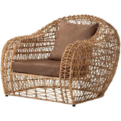 Alexandra house living Fauteuil en osier - Naturel - Publicité Alexandra house living Fauteuil en osier - Naturel - Publicité