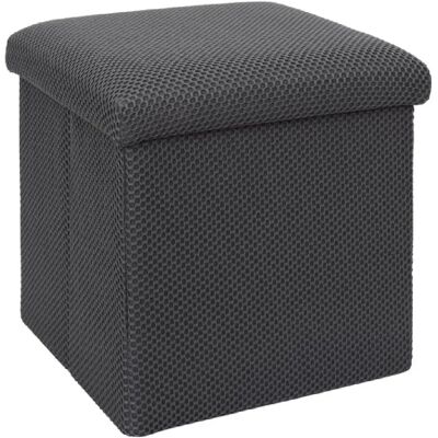 Paris prix Pouf-coffre pliable - Gris - Publicité Paris prix Pouf-coffre pliable - Gris - Publicité