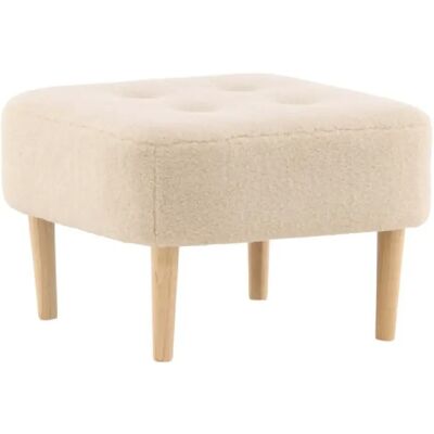 Venture HomeRahi Salina 59x40 cm Pouf Blanc - Pouf - Publicité Venture HomeRahi Salina 59x40 cm Pouf Blanc - Pouf - Publicité