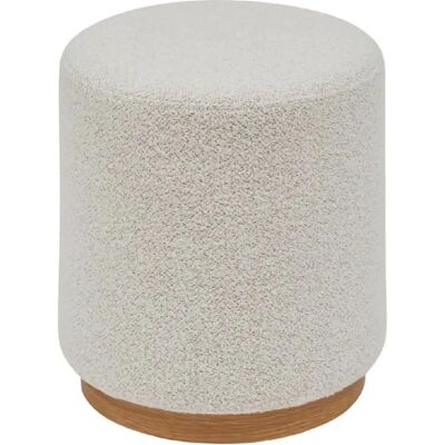 Atmosphera Pouf rond design - Blanc - Publicité Atmosphera Pouf rond design - Blanc - Publicité