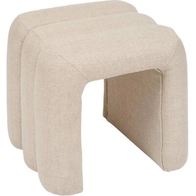 Atmosphera Pouf tissu 3 arches - Terracotta - Publicité Atmosphera Pouf tissu 3 arches - Terracotta - Publicité