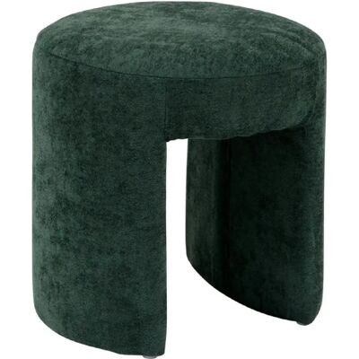 Atmosphera Pouf rond en tissu - Vert - Publicité Atmosphera Pouf rond en tissu - Vert - Publicité