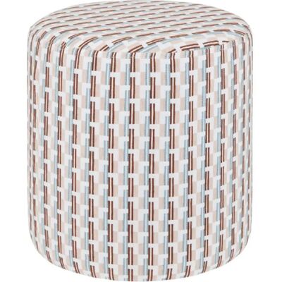 Atmosphera Pouf rond chenille - Beige - Publicité Atmosphera Pouf rond chenille - Beige - Publicité