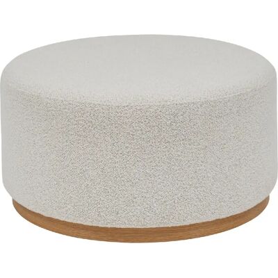ATMOSPHERA Pouf XL en bouclette NESKY - Blanc - Publicité ATMOSPHERA Pouf XL en bouclette NESKY - Blanc - Publicité