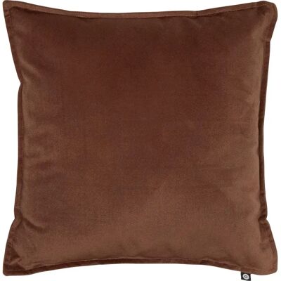 ATMOSPHERA Coussin Déco Uni Lilou 45x45cm Marron Tonka - Publicité ATMOSPHERA Coussin Déco Uni Lilou 45x45cm Marron Tonka - Publicité