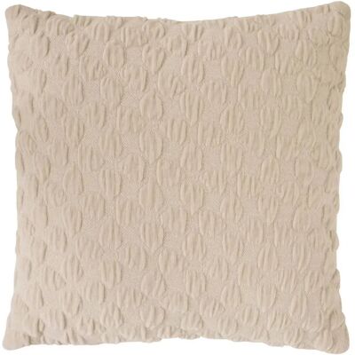 ATMOSPHERA Coussin Chenillé 3D Nova 40x40cm Beige - Publicité ATMOSPHERA Coussin Chenillé 3D Nova 40x40cm Beige - Publicité