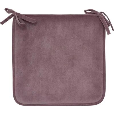 ATMOSPHERA Galette de Chaise Uni Lilou 38x38cm Parme - Publicité ATMOSPHERA Galette de Chaise Uni Lilou 38x38cm Parme - Publicité
