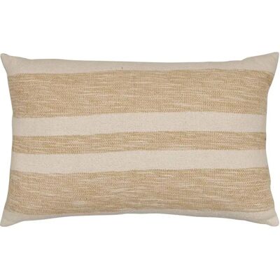 ATMOSPHERA Coussin à Rayures Effet Jute Laini 38x58cm Naturel - Publicité ATMOSPHERA Coussin à Rayures Effet Jute Laini 38x58cm Naturel - Publicité