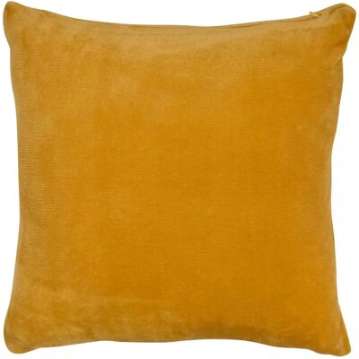 ATMOSPHERA Coussin en Flanelle Uni Ollis 38x38cm Ocre - Publicité ATMOSPHERA Coussin en Flanelle Uni Ollis 38x38cm Ocre - Publicité
