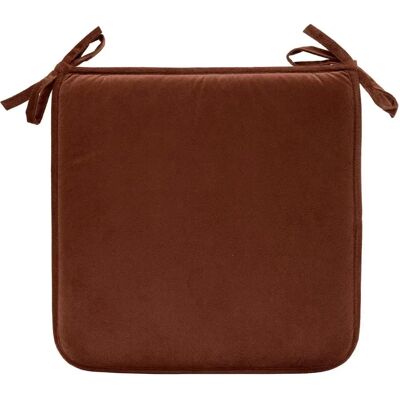 ATMOSPHERA Galette de Chaise Uni Lilou 38x38cm Marron Tonka - Publicité ATMOSPHERA Galette de Chaise Uni Lilou 38x38cm Marron Tonka - Publicité