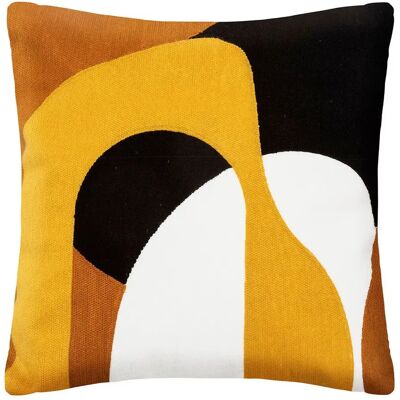 ATMOSPHERA Coussin Déco Imprimé Hary 45x45cm Ocre - Publicité ATMOSPHERA Coussin Déco Imprimé Hary 45x45cm Ocre - Publicité