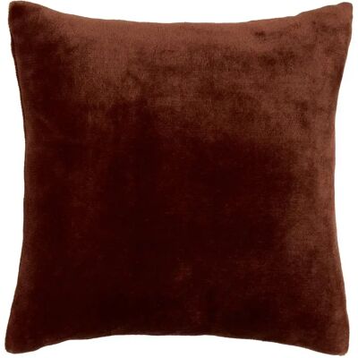 ATMOSPHERA Coussin en Flanelle Uni Ollis 38x38cm Marron Tonka - Publicité ATMOSPHERA Coussin en Flanelle Uni Ollis 38x38cm Marron Tonka - Publicité