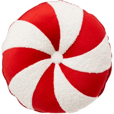 ATMOSPHERA Coussin Déco Rond Bonbon 40cm Rouge - Publicité ATMOSPHERA Coussin Déco Rond Bonbon 40cm Rouge - Publicité