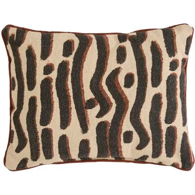 ATMOSPHERA Coussin Déco à Motifs Wonja 30x40cm Noir - Publicité ATMOSPHERA Coussin Déco à Motifs Wonja 30x40cm Noir - Publicité