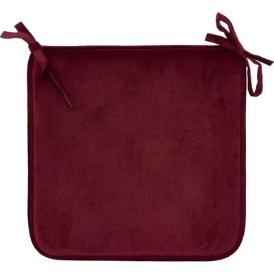 ATMOSPHERA Galette de Chaise Uni Lilou 38x38cm Rouge Grenat - Publicité ATMOSPHERA Galette de Chaise Uni Lilou 38x38cm Rouge Grenat - Publicité
