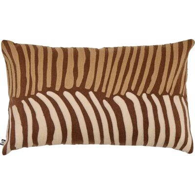 ATMOSPHERA Coussin Déco Brodé Hary 30x50cm Marron - Publicité ATMOSPHERA Coussin Déco Brodé Hary 30x50cm Marron - Publicité