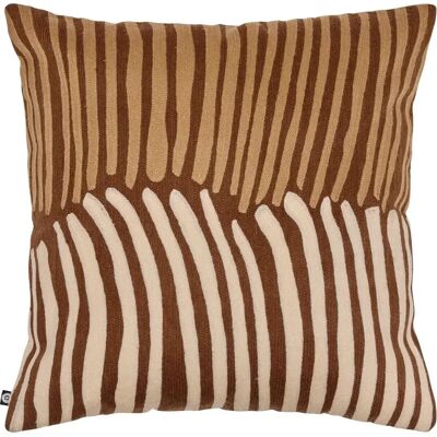 ATMOSPHERA Coussin Déco Brodé Hary 45x45cm Marron - Publicité ATMOSPHERA Coussin Déco Brodé Hary 45x45cm Marron - Publicité