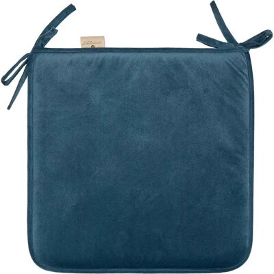 ATMOSPHERA Galette de Chaise Uni Lilou 38x38 cm Bleu Canard - Publicité ATMOSPHERA Galette de Chaise Uni Lilou 38x38 cm Bleu Canard - Publicité