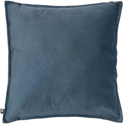 ATMOSPHERA Coussin Déco Uni Lilou 45x45cm Bleu Égéen - Publicité ATMOSPHERA Coussin Déco Uni Lilou 45x45cm Bleu Égéen - Publicité