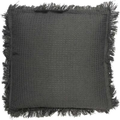 Paris prix Coussin déco gaufré - 40x40 cm - Gris - Publicité Paris prix Coussin déco gaufré - 40x40 cm - Gris - Publicité
