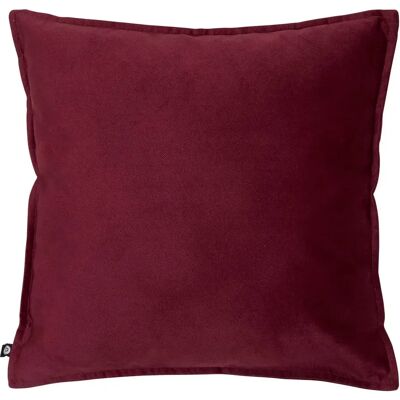ATMOSPHERA Coussin Déco Uni Lilou 45x45cm Rouge Grenat - Publicité ATMOSPHERA Coussin Déco Uni Lilou 45x45cm Rouge Grenat - Publicité