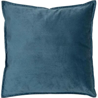 ATMOSPHERA Coussin Déco Uni Lilou 55x55cm Bleu Égéen - Publicité ATMOSPHERA Coussin Déco Uni Lilou 55x55cm Bleu Égéen - Publicité