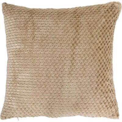 ATMOSPHERA Coussin Jacquard en Flanelle Lyno 40x40cm Beige - Publicité ATMOSPHERA Coussin Jacquard en Flanelle Lyno 40x40cm Beige - Publicité