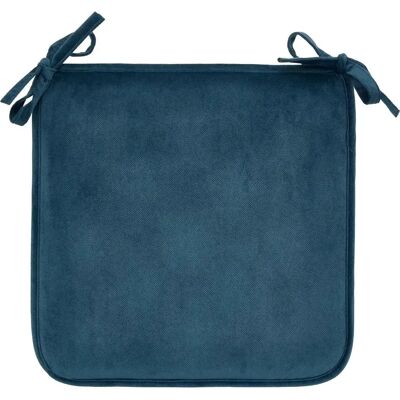 ATMOSPHERA Galette de Chaise Uni Lilou 38x38cm Bleu Égéen - Publicité ATMOSPHERA Galette de Chaise Uni Lilou 38x38cm Bleu Égéen - Publicité