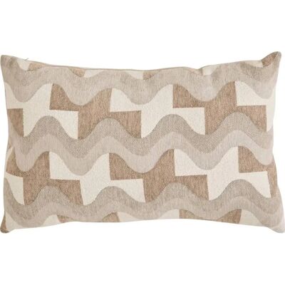 ATMOSPHERA Coussin en Jacquard Chenillé Floe 38x58cm Beige - Publicité ATMOSPHERA Coussin en Jacquard Chenillé Floe 38x58cm Beige - Publicité