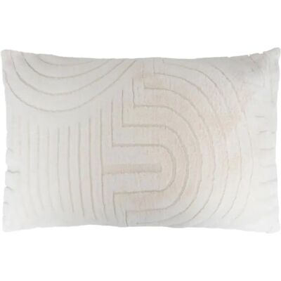 ATMOSPHERA Coussin Imitation Fourrure Arka 50x80cm Ivoire - Publicité ATMOSPHERA Coussin Imitation Fourrure Arka 50x80cm Ivoire - Publicité