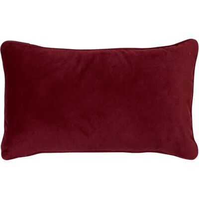 ATMOSPHERA Coussin Déco Uni Lilou 30x50cm Rouge Grenat - Publicité ATMOSPHERA Coussin Déco Uni Lilou 30x50cm Rouge Grenat - Publicité
