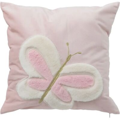ATMOSPHERA Coussin Enfant Déco Papillon 39x39cm Rose - Publicité ATMOSPHERA Coussin Enfant Déco Papillon 39x39cm Rose - Publicité