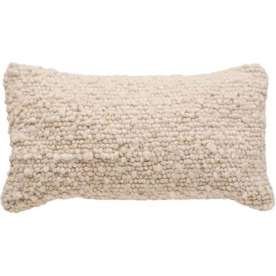 ATMOSPHERA Coussin Déco Effet Laine Volna 30x50cm Ivoire - Publicité ATMOSPHERA Coussin Déco Effet Laine Volna 30x50cm Ivoire - Publicité