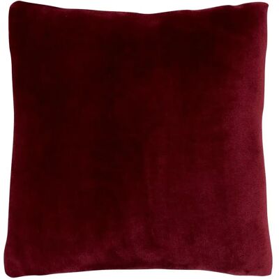 ATMOSPHERA Coussin en Flanelle Uni Ollis 38x38cm Rouge Grenat - Publicité ATMOSPHERA Coussin en Flanelle Uni Ollis 38x38cm Rouge Grenat - Publicité