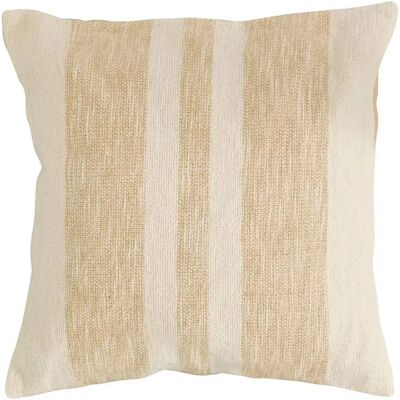 ATMOSPHERA Coussin à Rayures Effet Jute Laini 45x45cm Naturel - Publicité ATMOSPHERA Coussin à Rayures Effet Jute Laini 45x45cm Naturel - Publicité