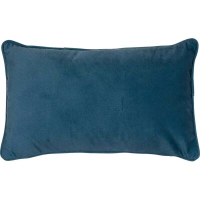 ATMOSPHERA Coussin Déco Uni Lilou 30x50cm Bleu Égéen - Publicité ATMOSPHERA Coussin Déco Uni Lilou 30x50cm Bleu Égéen - Publicité