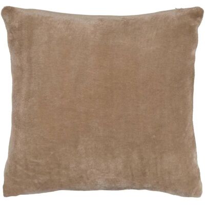 ATMOSPHERA Coussin en Flanelle Uni Ollis 38x38cm Beige Lin - Publicité ATMOSPHERA Coussin en Flanelle Uni Ollis 38x38cm Beige Lin - Publicité