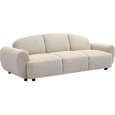 Paris Prix Canapé Convertible 3 Places en Tissu Buddy 234cm Beige - Publicité Paris Prix Canapé Convertible 3 Places en Tissu Buddy 234cm Beige - Publicité