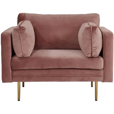 Paris prix Fauteuil design velours Boom - Rose - Publicité Paris prix Fauteuil design velours Boom - Rose - Publicité