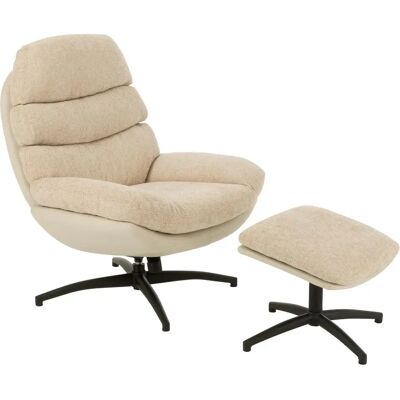 Paris Prix Fauteuil Relax & Repose-Pieds Multiplex 102cm Gris - Publicité Paris Prix Fauteuil Relax & Repose-Pieds Multiplex 102cm Gris - Publicité