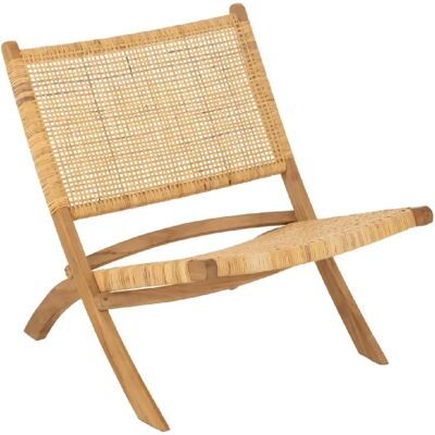 Paris prix Fauteuil pliant en rotin - Naturel - Publicité Paris prix Fauteuil pliant en rotin - Naturel - Publicité