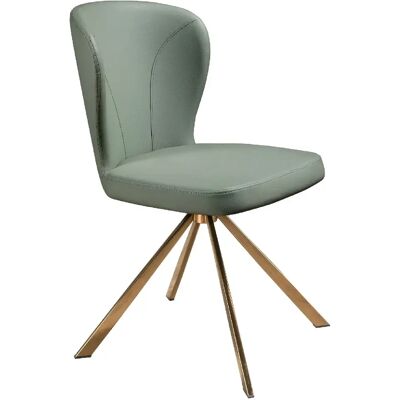 Angel Cerda Chaise pivotante en simili-cuir vert clair - Publicité Angel Cerda Chaise pivotante en simili-cuir vert clair - Publicité