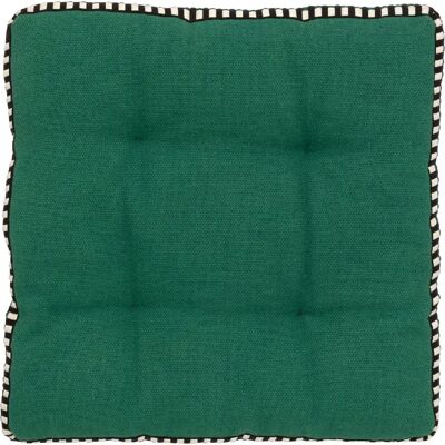 ATMOSPHERA Galette de chaise matelassée MALAKITE - Vert cèdre - Publicité ATMOSPHERA Galette de chaise matelassée MALAKITE - Vert cèdre - Publicité