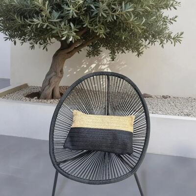 Déco Arts Coussin effet raphia - Bi-colore - Rectangle - 30x50cm - Publicité Déco Arts Coussin effet raphia - Bi-colore - Rectangle - 30x50cm - Publicité