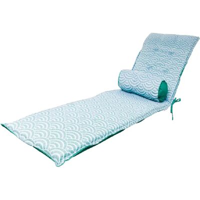 Generic - Arabesque Azuré Cushion Set - Outdoor Cushions - Publicité Generic - Arabesque Azuré Cushion Set - Outdoor Cushions - Publicité