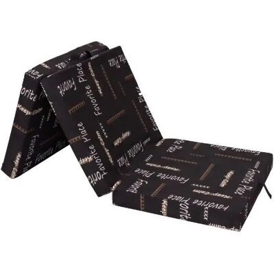 Chaise Relevable Pliable - Samba - Multi-positions - Motif - 190x70x9cm - Publicité Chaise Relevable Pliable - Samba - Multi-positions - Motif - 190x70x9cm - Publicité