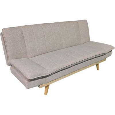 Pegane Canapé-lit XL canapé convertible rembourré en Tissu beige - Longueur 189 x Largeur 89 x Hauteur 91 cm - Publicité Pegane Canapé-lit XL canapé convertible rembourré en Tissu beige - Longueur 189 x Largeur 89 x Hauteur 91 cm - Publicité