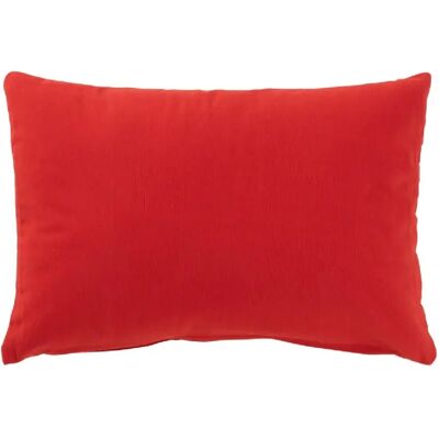 J-Line Coussin rectangulaire en velours rouge 45x30x12 cm - Publicité J-Line Coussin rectangulaire en velours rouge 45x30x12 cm - Publicité
