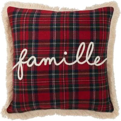 J-Line Coussin carré en textile multicouleur 45x45x3.75 cm - Publicité J-Line Coussin carré en textile multicouleur 45x45x3.75 cm - Publicité