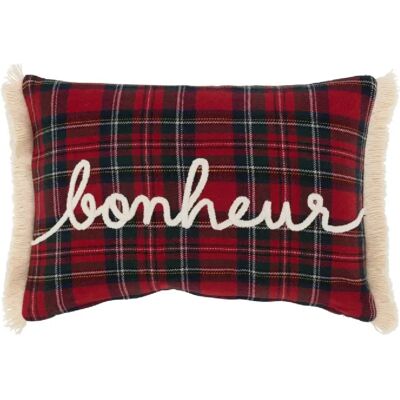 J-Line Coussin rectangulaire en textile multicouleur 30x45x3.5 cm - Publicité J-Line Coussin rectangulaire en textile multicouleur 30x45x3.5 cm - Publicité